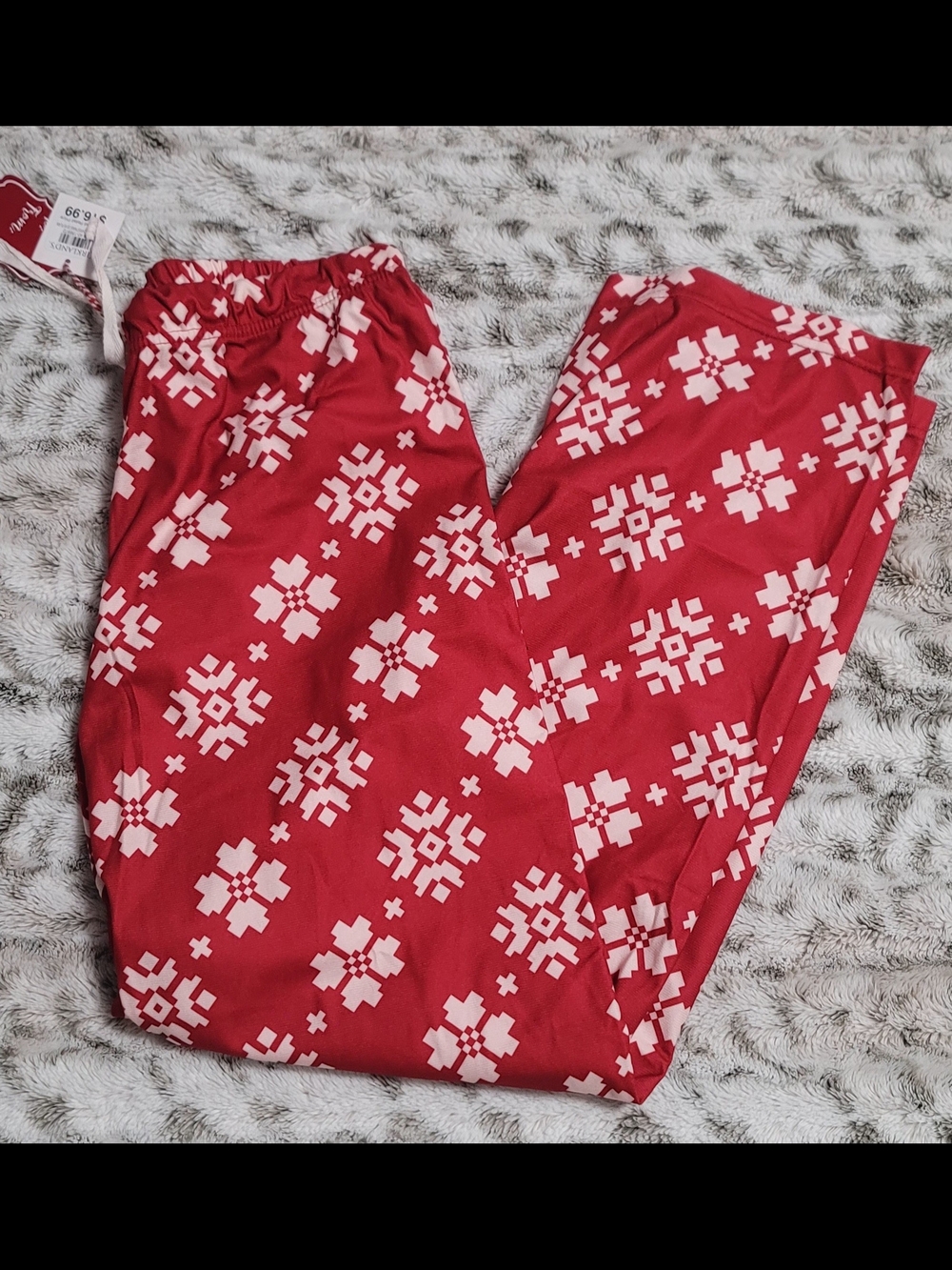 NEW Red Holiday Print Lounge Pajama Pants